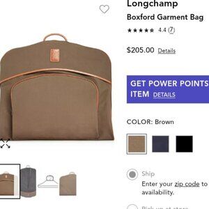 Longchamp garment bag